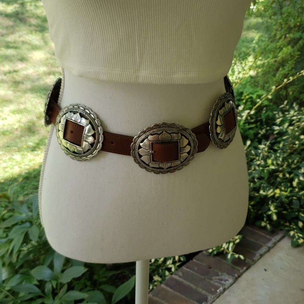 Brighton concho belt - brown